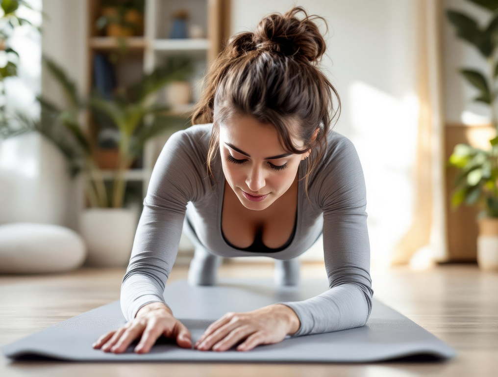 Aktive Person bei Bewegungsübungen